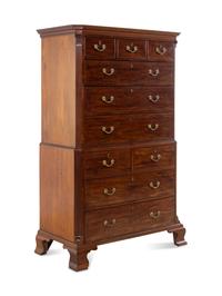 A George III Mahogany Chest-on-Chest