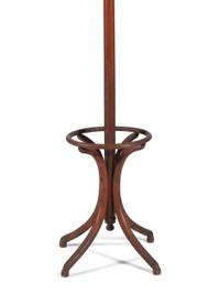 A Paint Decorated Bentwood Hat and Coat Rack