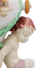 A Wedgwood Majolica Figural Vase