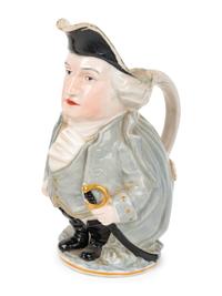 A " George Washington" Character Jug and a "Captain" Character Jug
