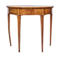 A Regency Fruitwood Console Table Height 30 1/2 x width 17 3/4 x depth 34 1/2 inches. — 19TH CENTURY
