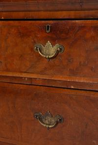 A George II Burl Walnut Chest of Drawers