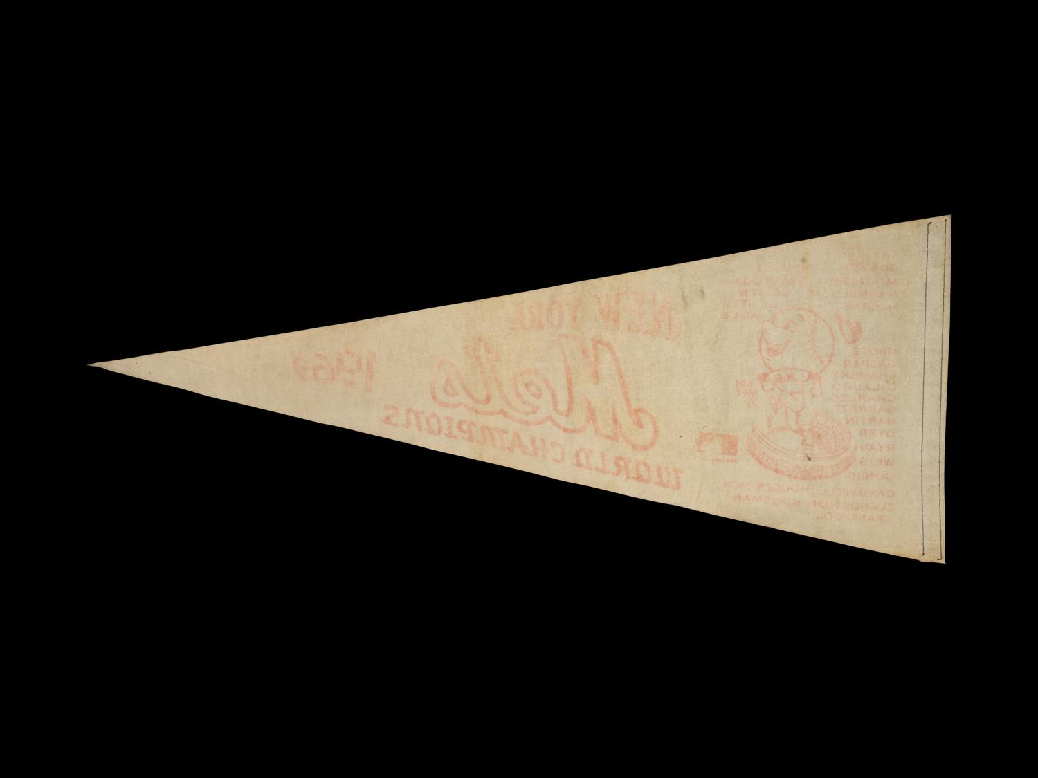 An Original 1969 Shea Stadium New York Mets World Champions Pennant