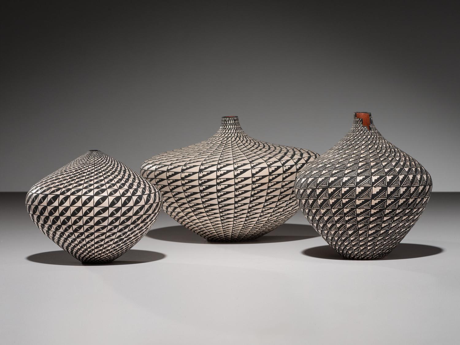 Teardrop-Shaped Pottery Jars