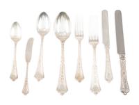 A Tiffany and Co. ' Persian' Silver Flatware Service