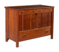 An Arts and Crafts Style Oak Cabinet