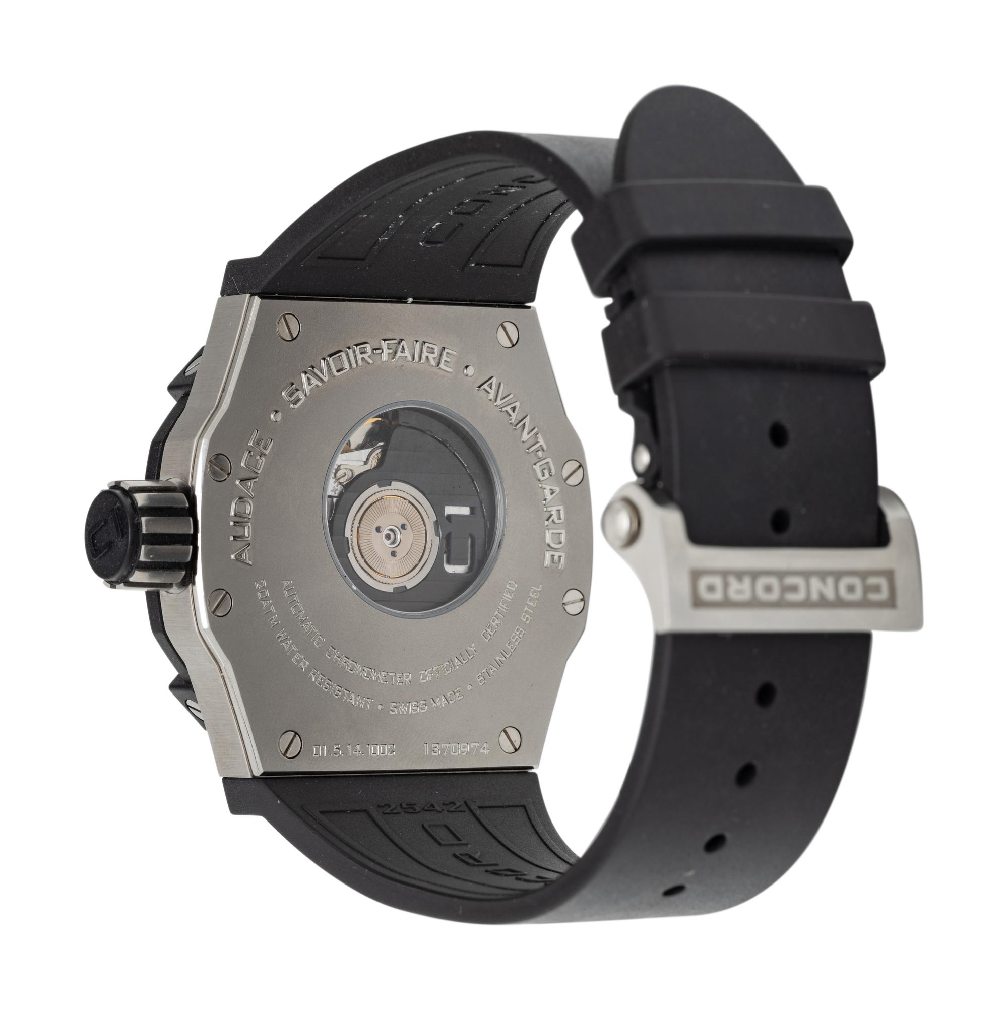 CONCORD, REF. 01.5.14.1002 STAINLESS STEEL 'C1 BIG DATE' WATCH