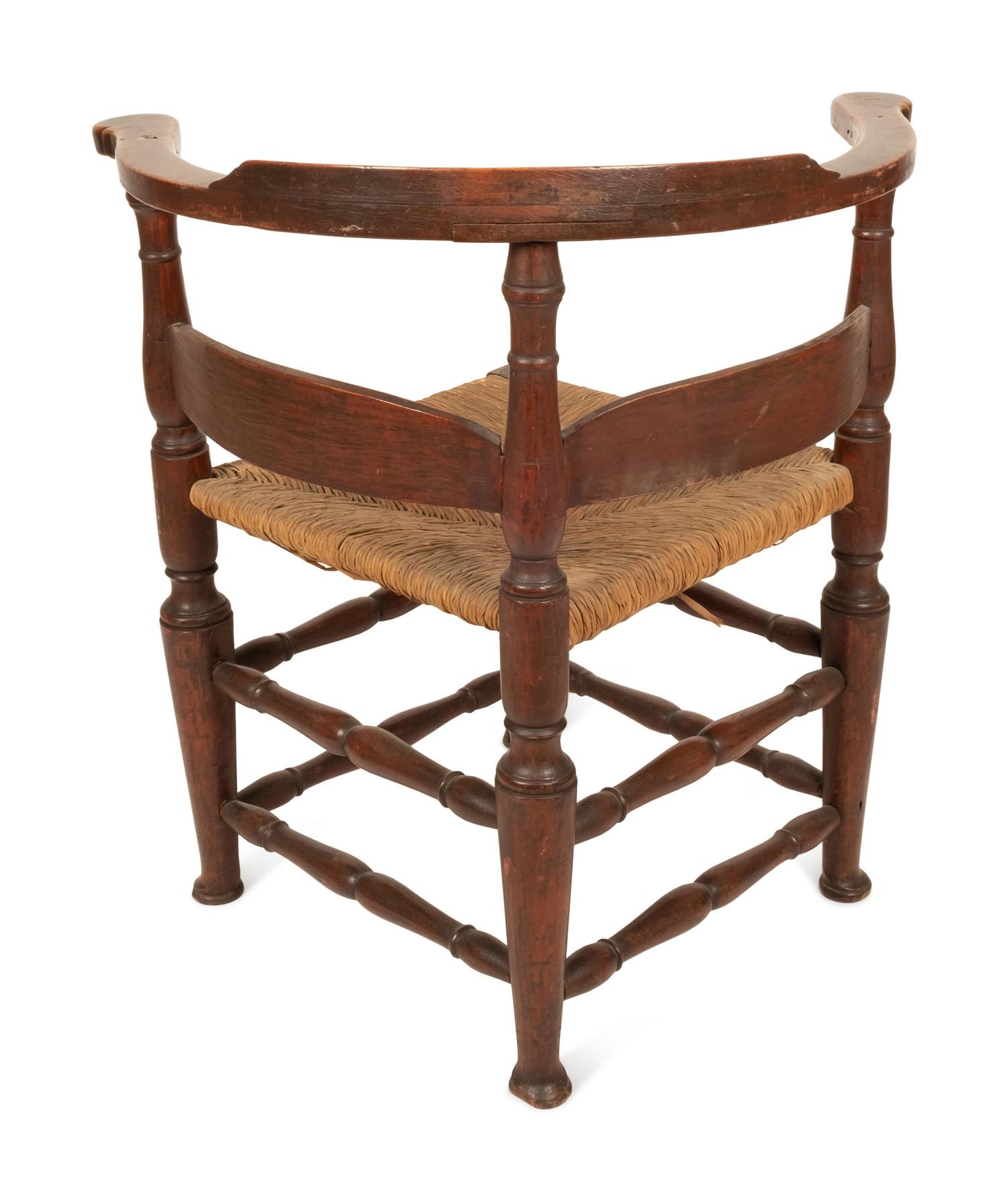 Two Country Rush Seat Chairs