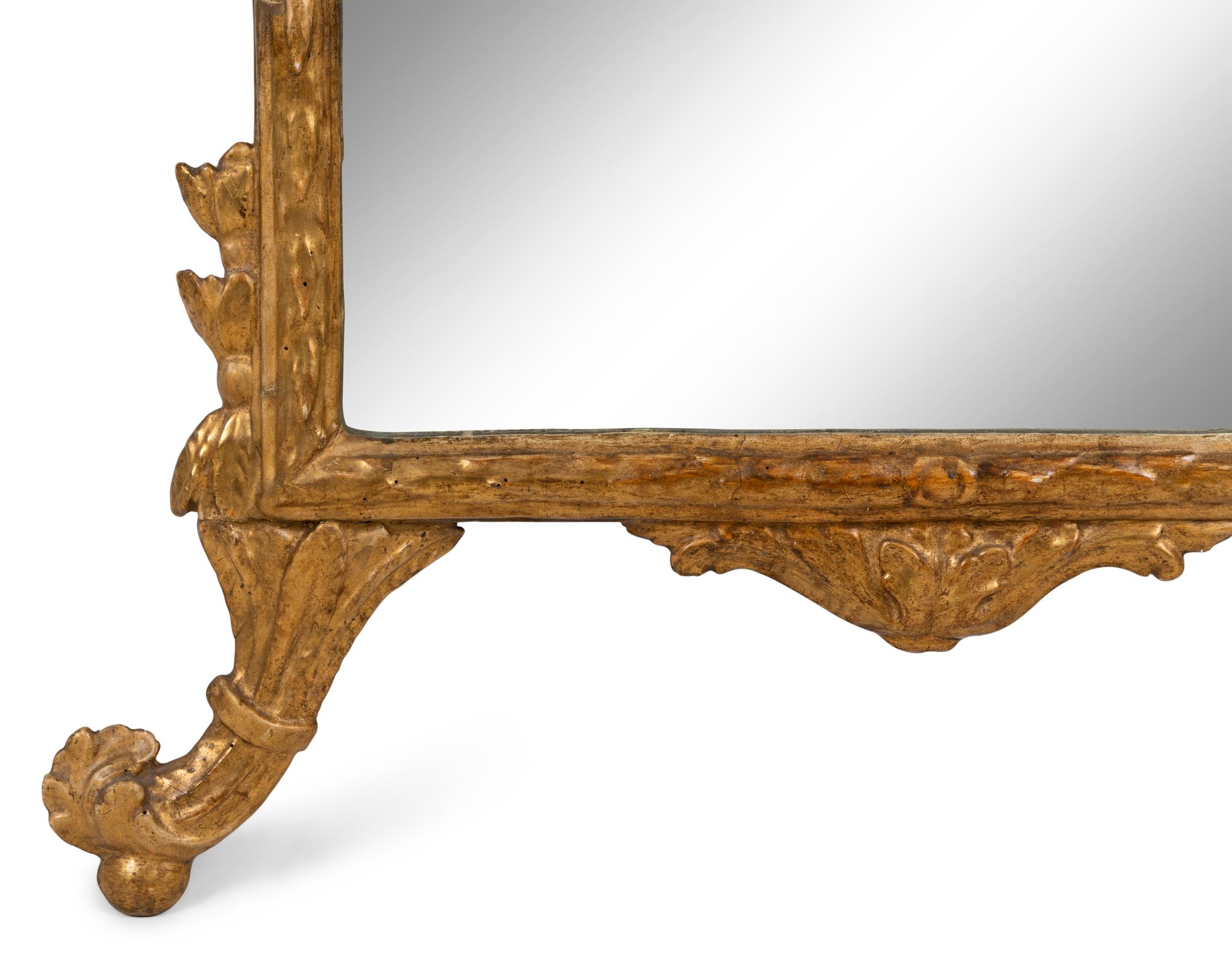 An Italian Giltwood Pier Mirror