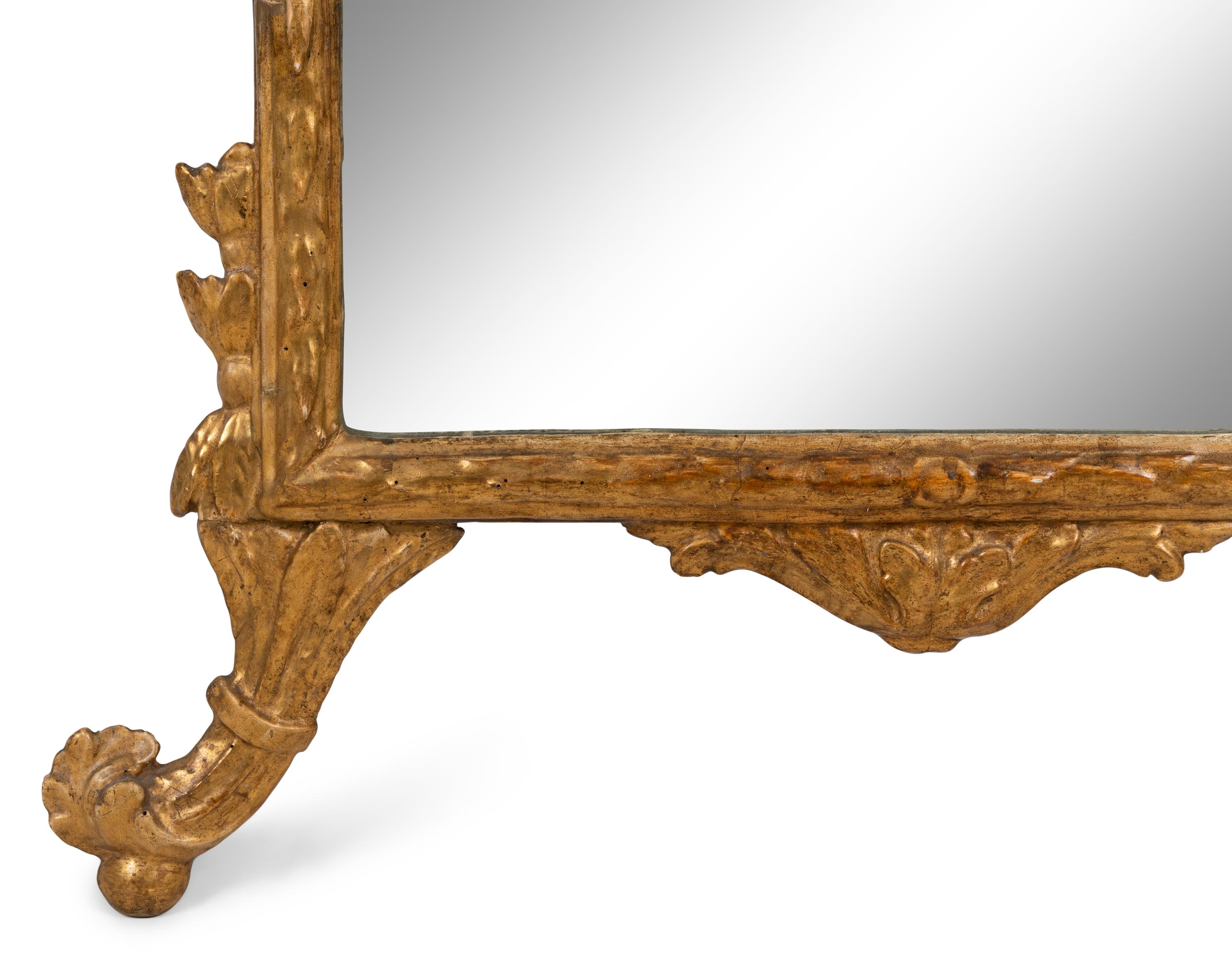 An Italian Giltwood Pier Mirror