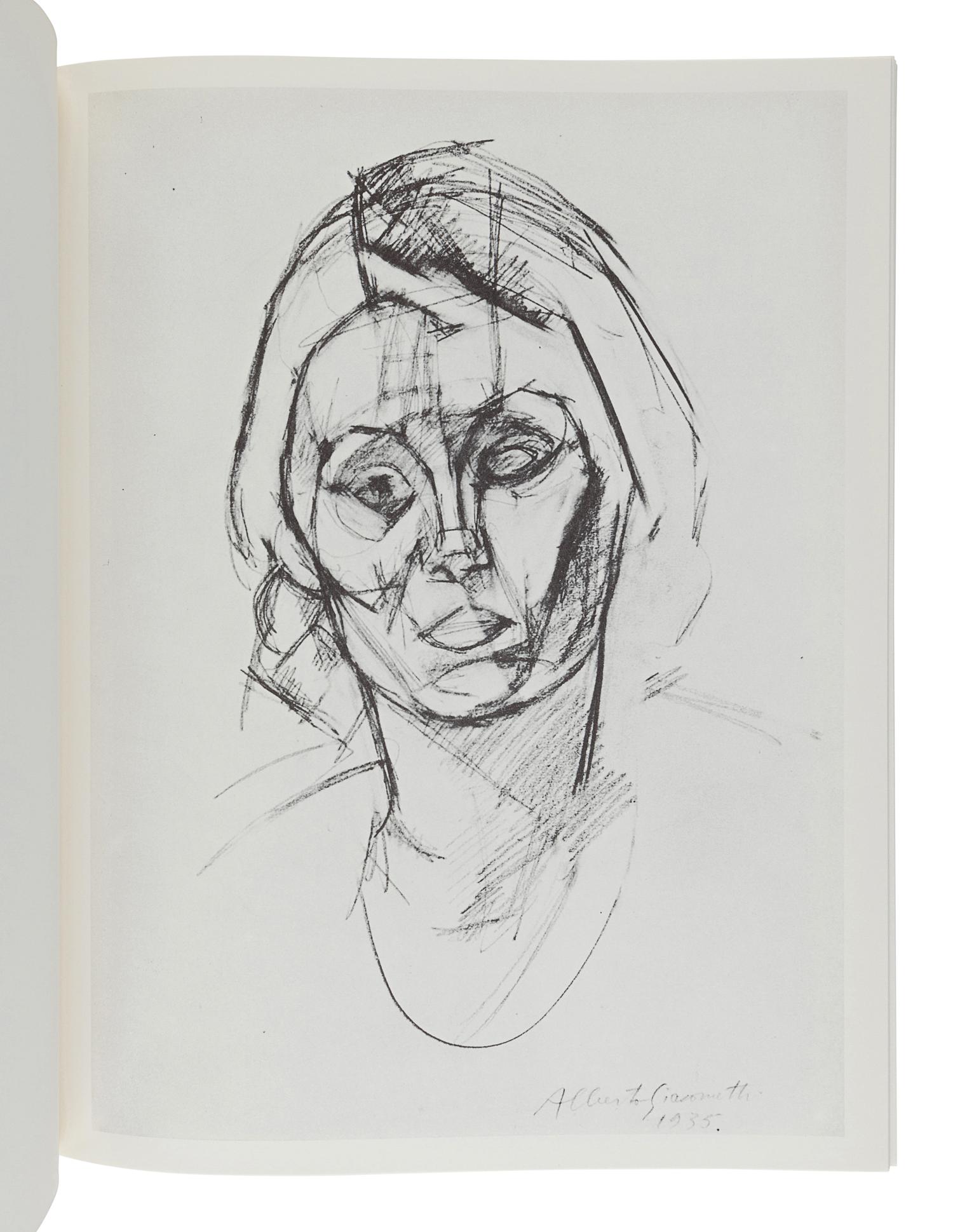 [GIACOMETTI, Alberto (1901-1966)]. LORD, James. Giacometti Drawings. Greenwich, CT: New York Graphic Society, 1971.