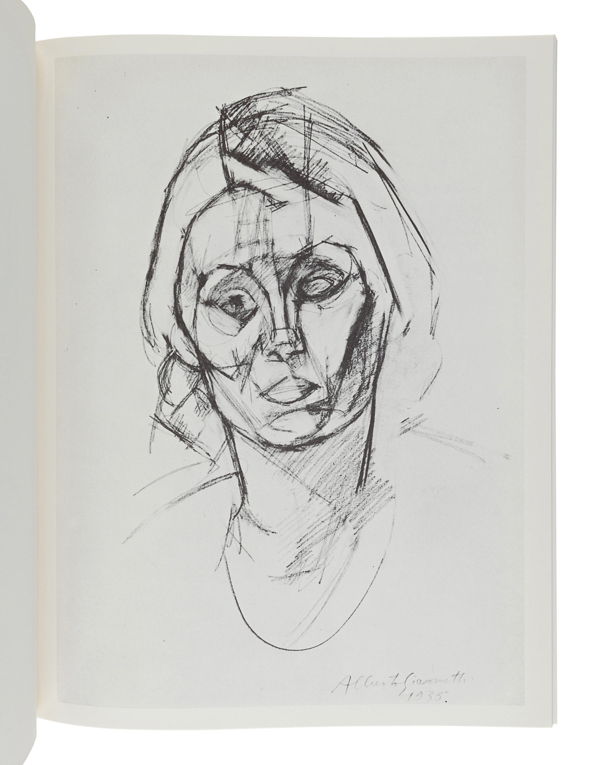 [GIACOMETTI, Alberto (1901-1966)]. LORD, James. Giacometti Drawings. Greenwich, CT: New York Graphic Society, 1971.