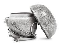 A Buccellati Silver Covered Mushroom Form Sugar Bowl
