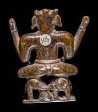 An Indian Bronze Figure of Ganesha