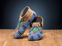 Sioux Beaded Buffalo Hide Moccasins