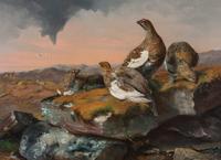 John Christopher Bell, (British, fl. 1847-1892), Two works: Ptarmigans, 1860