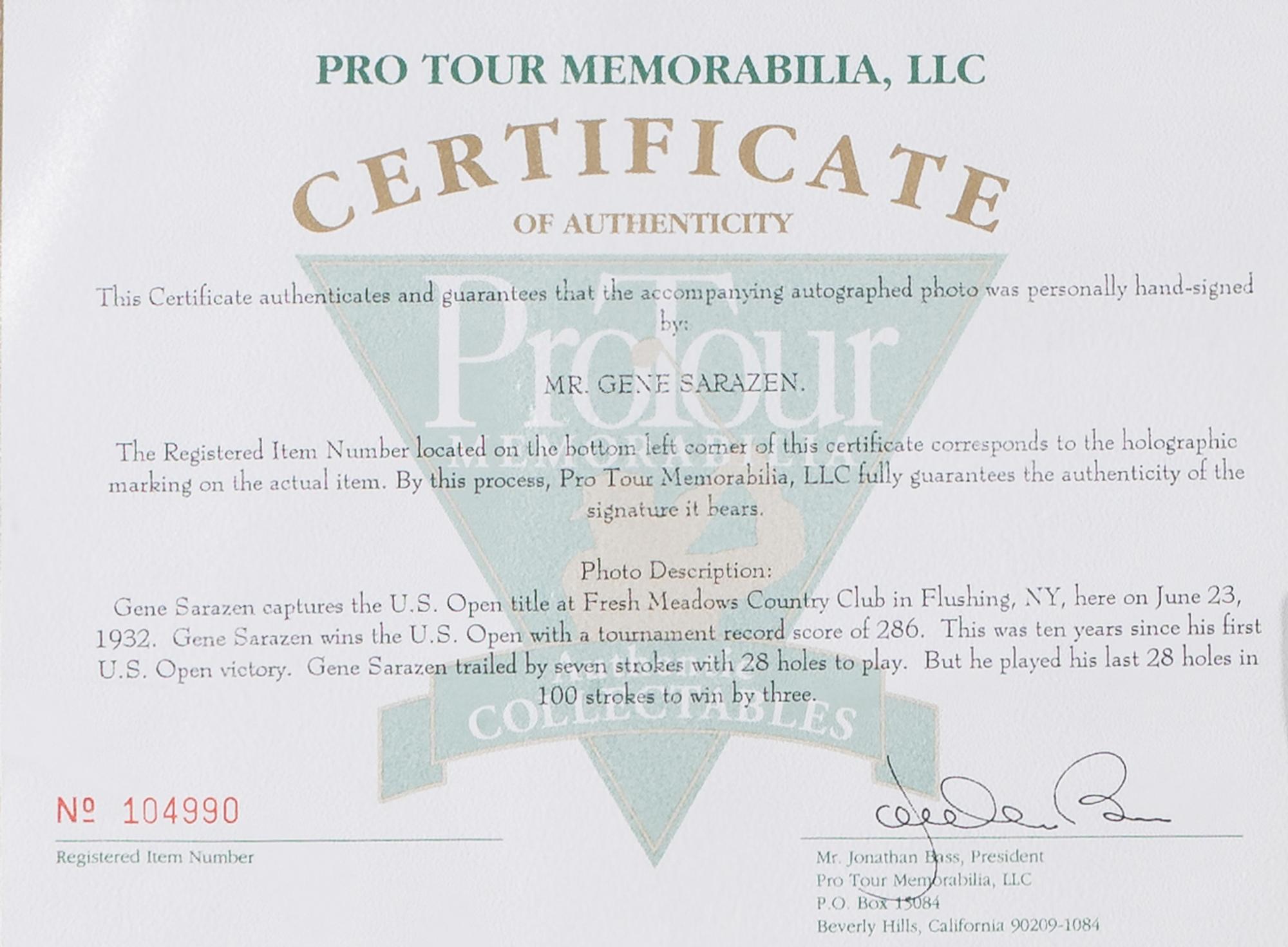A Large Group of Masters Golf Champions Signed Autograph Displays,