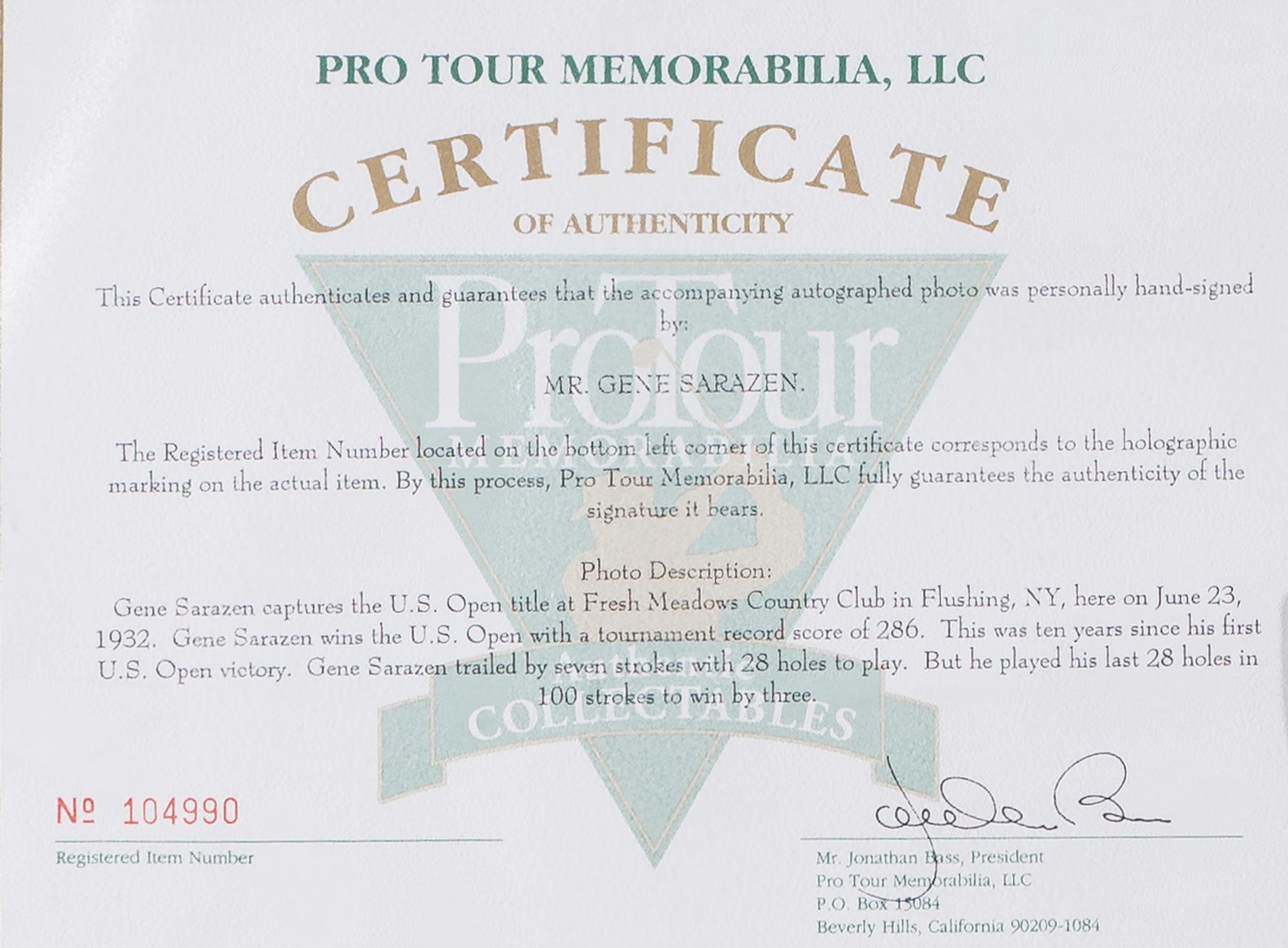 A Large Group of Masters Golf Champions Signed Autograph Displays,
