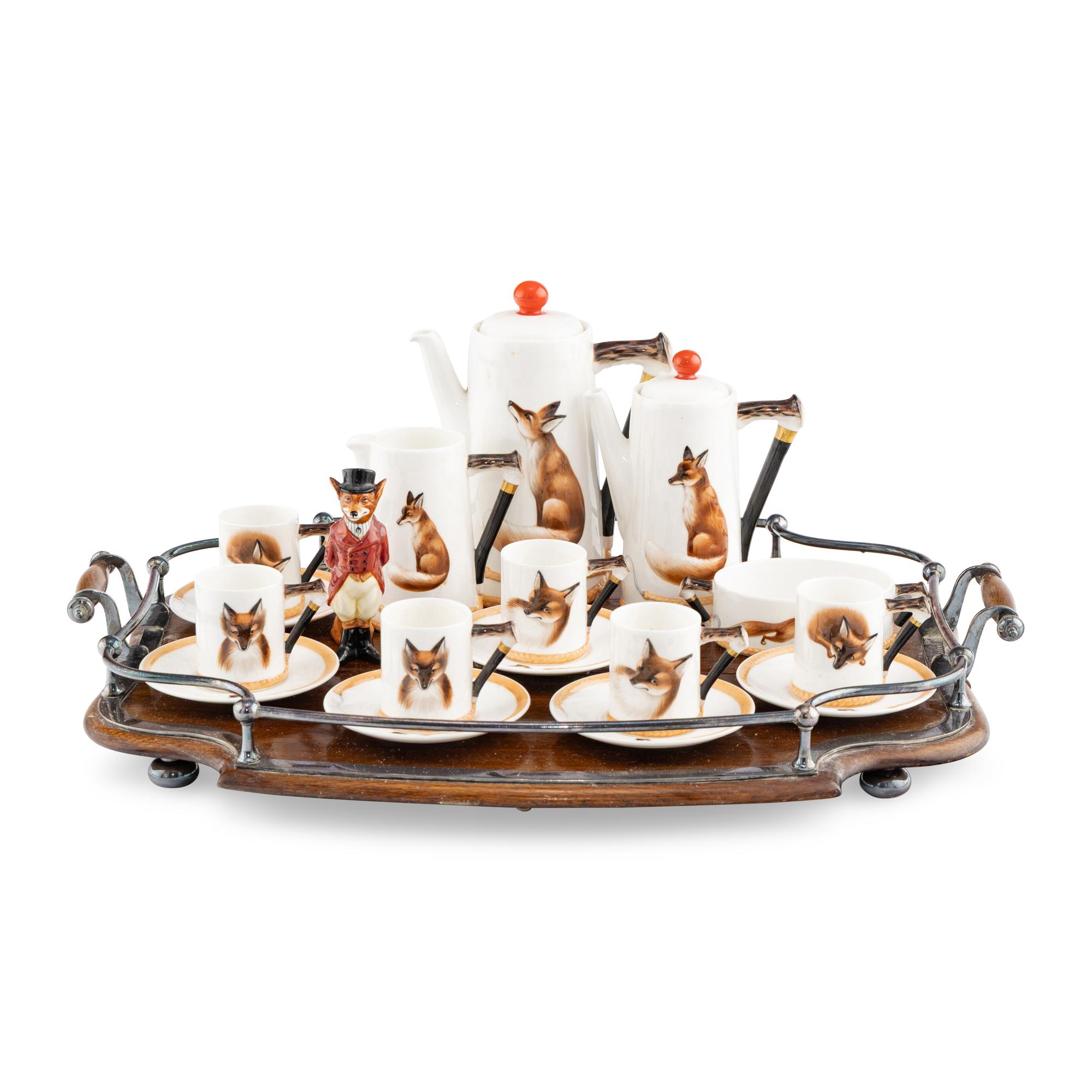 A Royal Doulton Raynard the Fox Porcelain Tea and Coffee Service