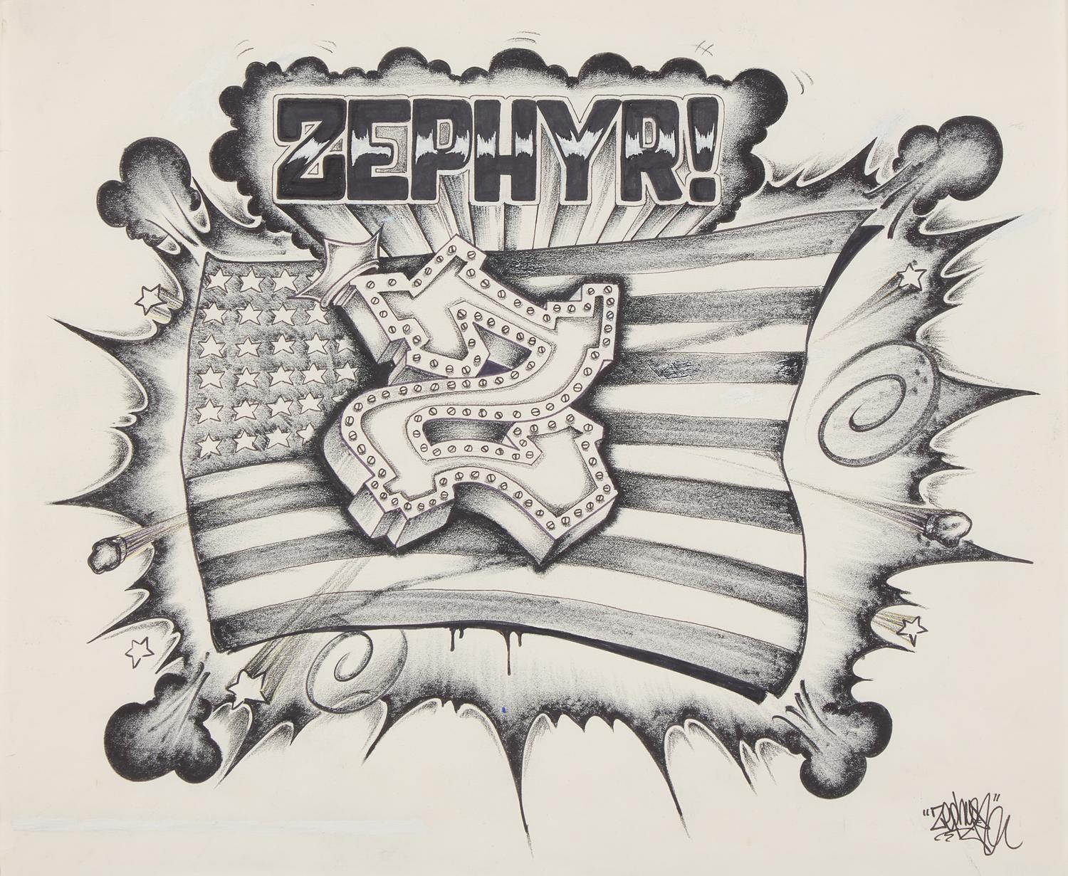 ZEPHYR (American, b. 1961) — Flag , 1984