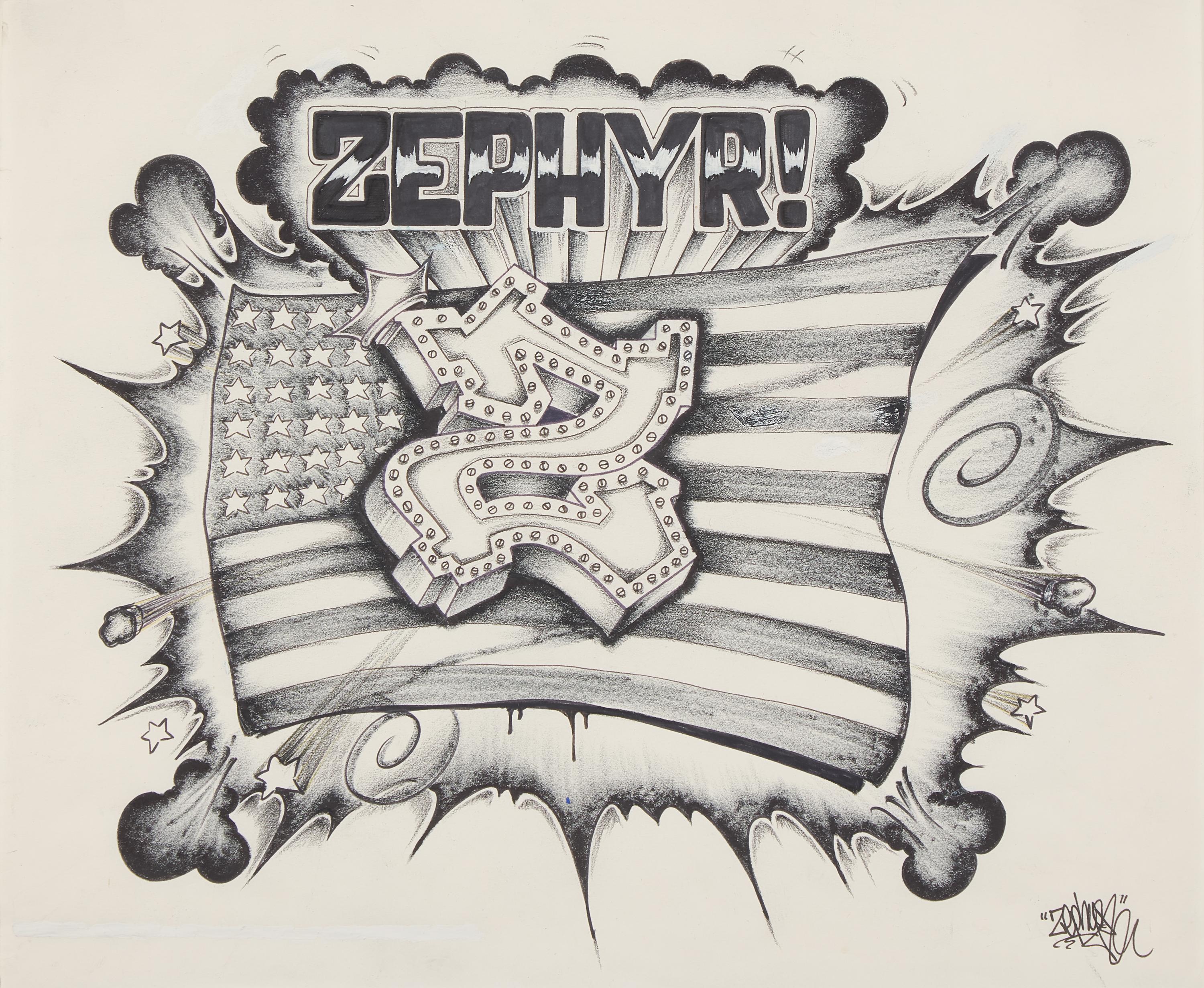 ZEPHYR (American, b. 1961) — Flag , 1984