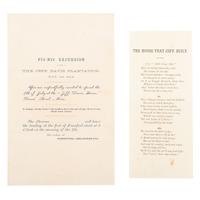 Miscellaneous Items Related to Jefferson Davis