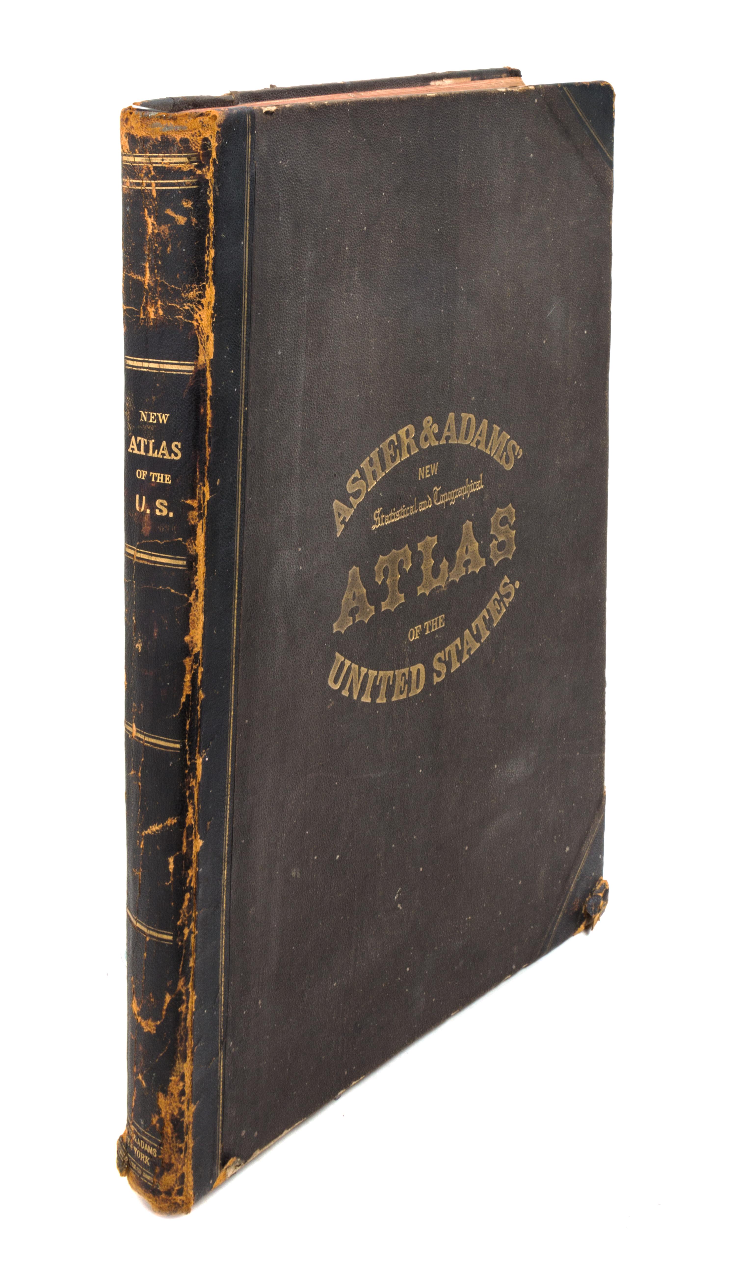 [ATLASES] ASHER & ADAMS. New Statistical and Topographical Atlas of the United States. New York, 1872.