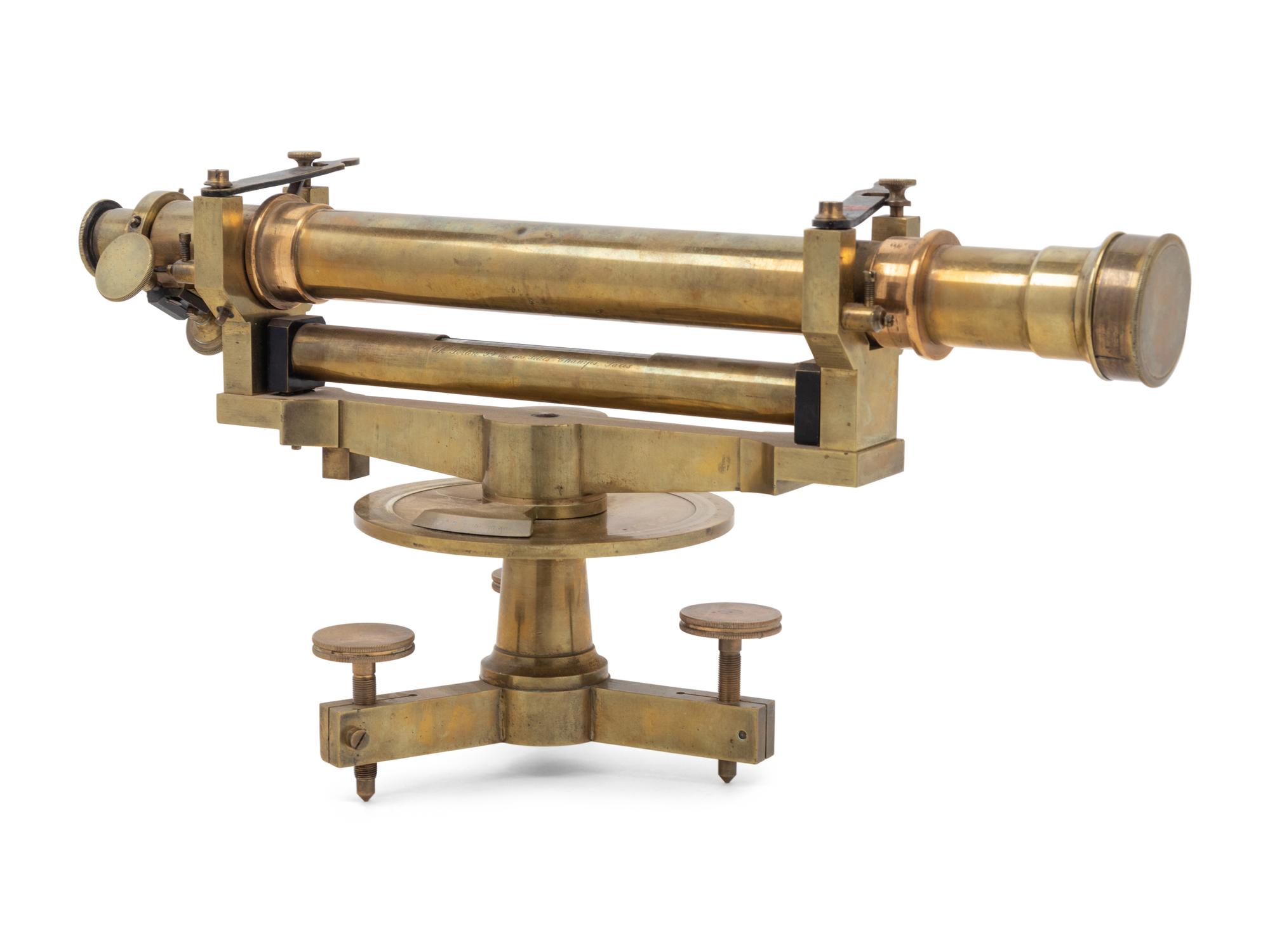 A French Brass Surveyor's Level