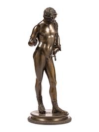 An Italian Bronze Figure of Narcissus After the Antique