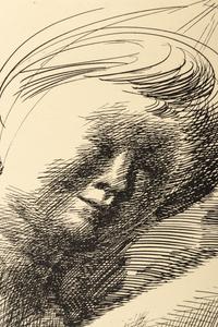 Woman Adjusting her Coiffure and Portrait Head (a pair of works)