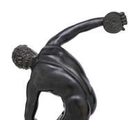 Two Bronze Figures Depicting a Discus Thrower and an Athlete