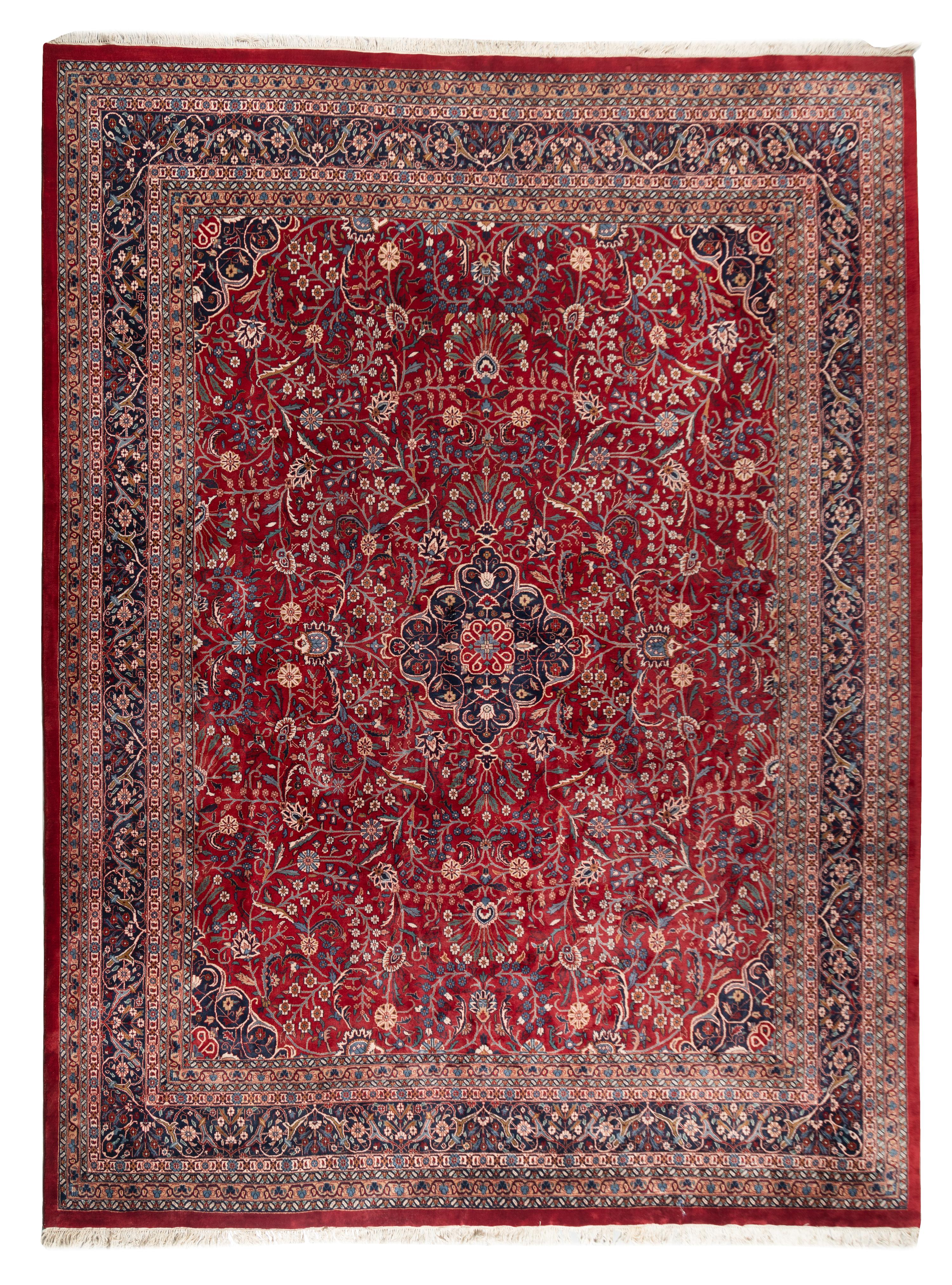 An Isfahan Style Wool Area Rug