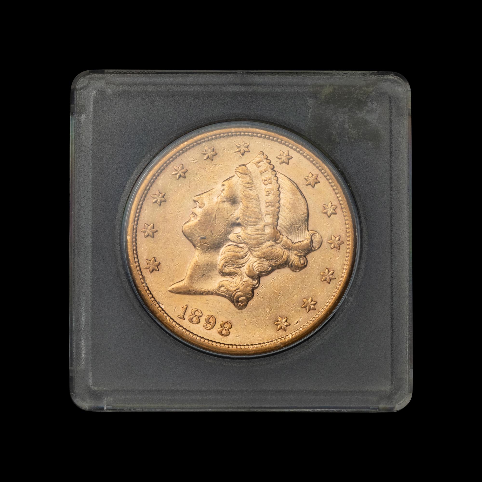An 1898-S Liberty Head $20 Gold Coin