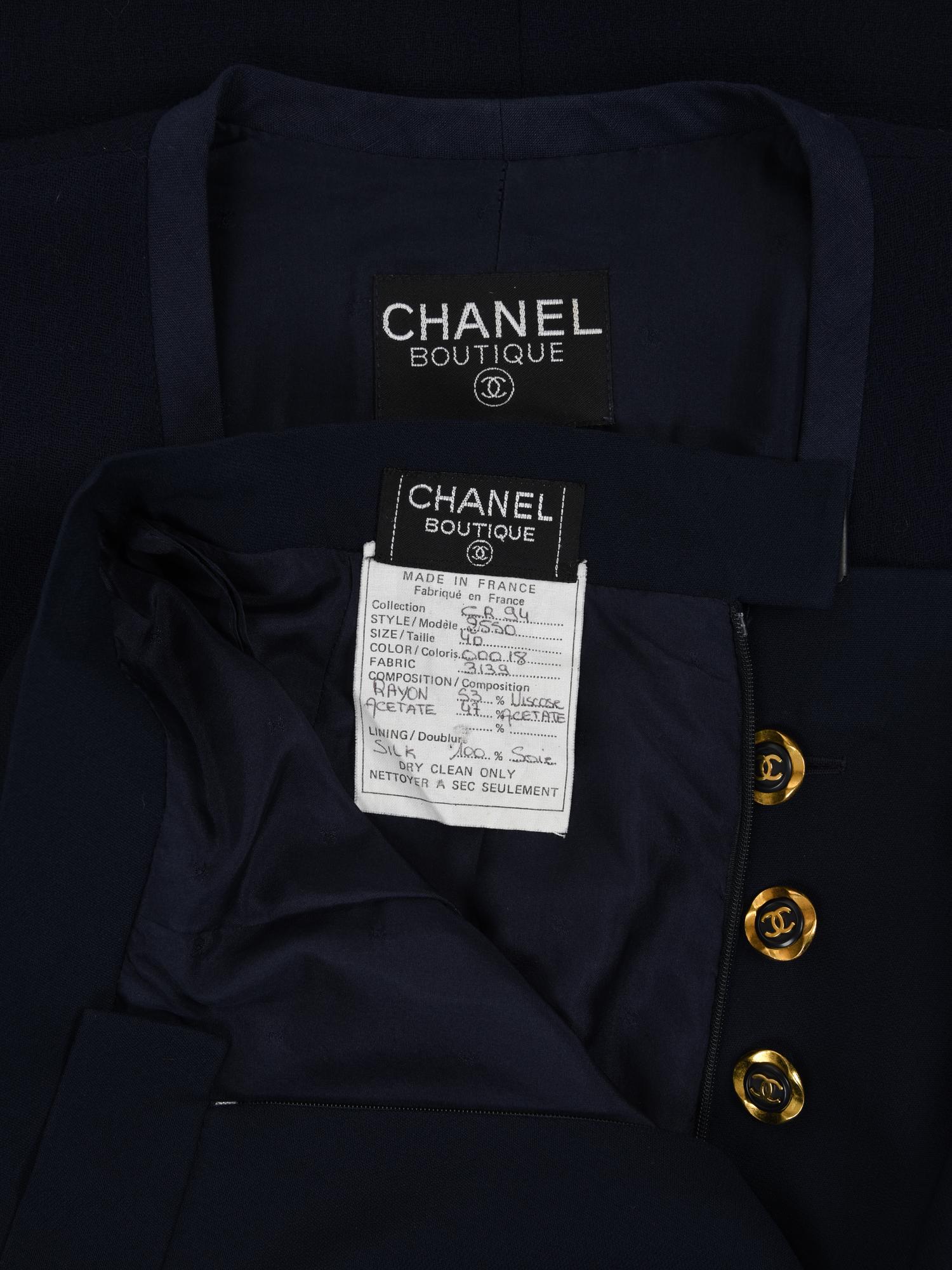 Chanel Two-Piece Skirt Ensemble, Cruise 1994