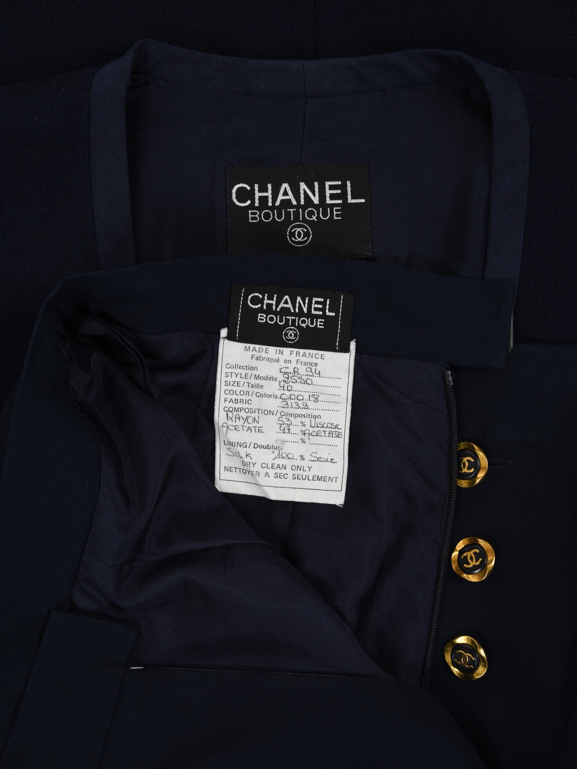 Chanel Two-Piece Skirt Ensemble, Cruise 1994
