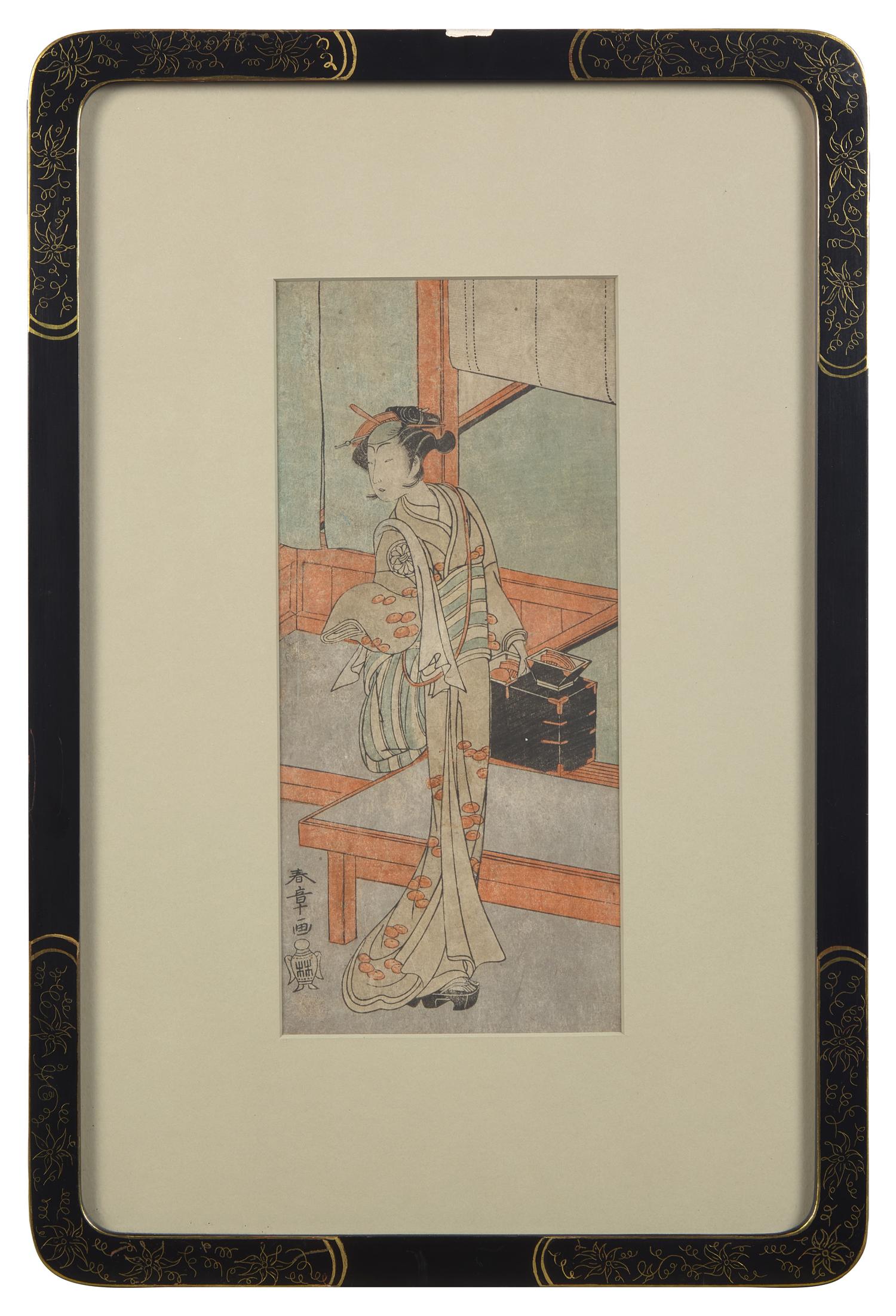 Katsukawa Shunsho (Japanese 1726-1793) — Actor in Female Role with Box of Combs