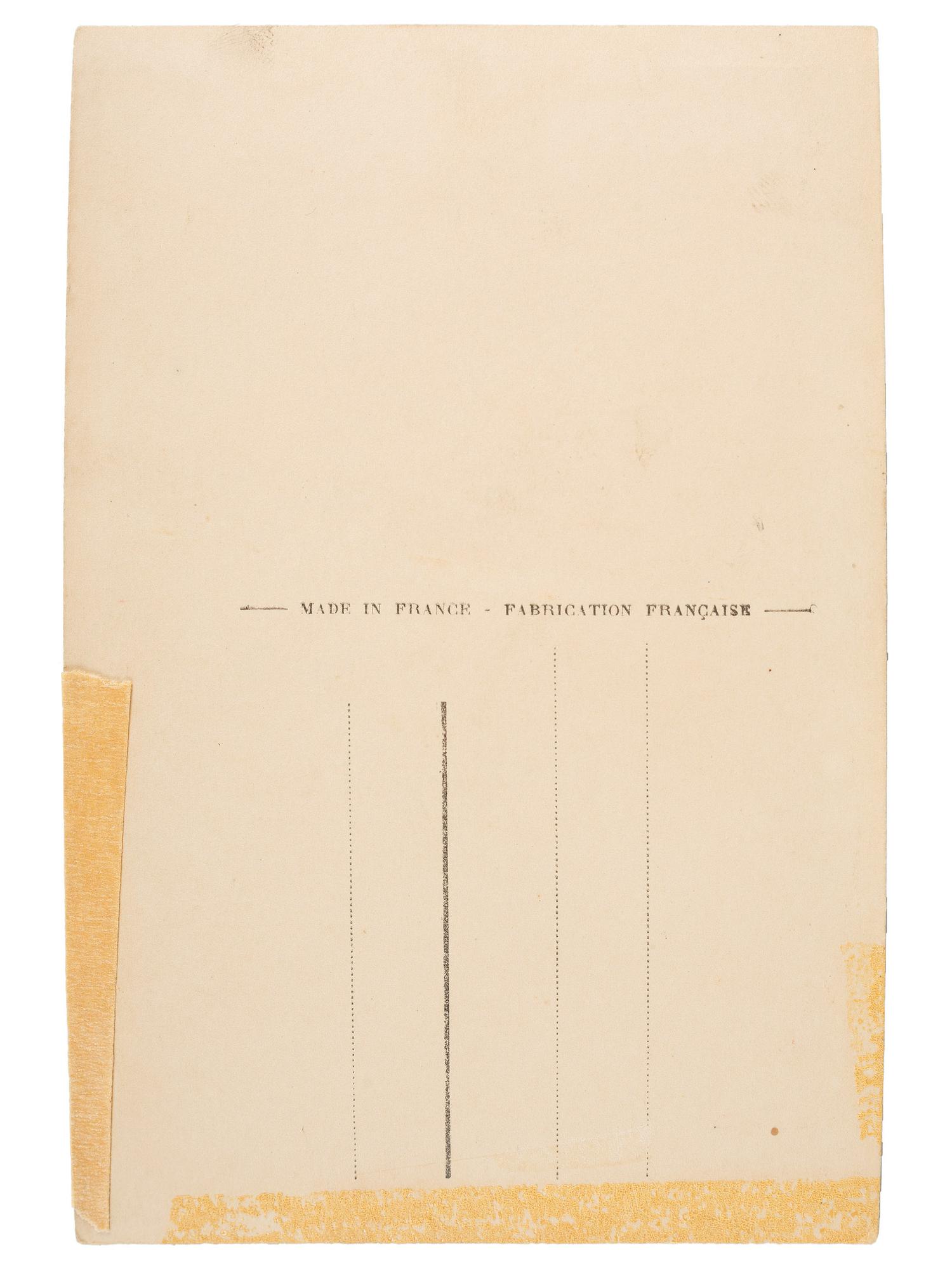 [ENTERTAINMENT]. BAKER, Josephine (1906-1975). Lithographed postcard. Paris: Cliche Walery, ca 1930.