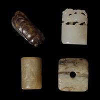 A Group of 12 Chinese Jades, Ming Dynasty and Later 明及更晚 仿古玉一組十二件