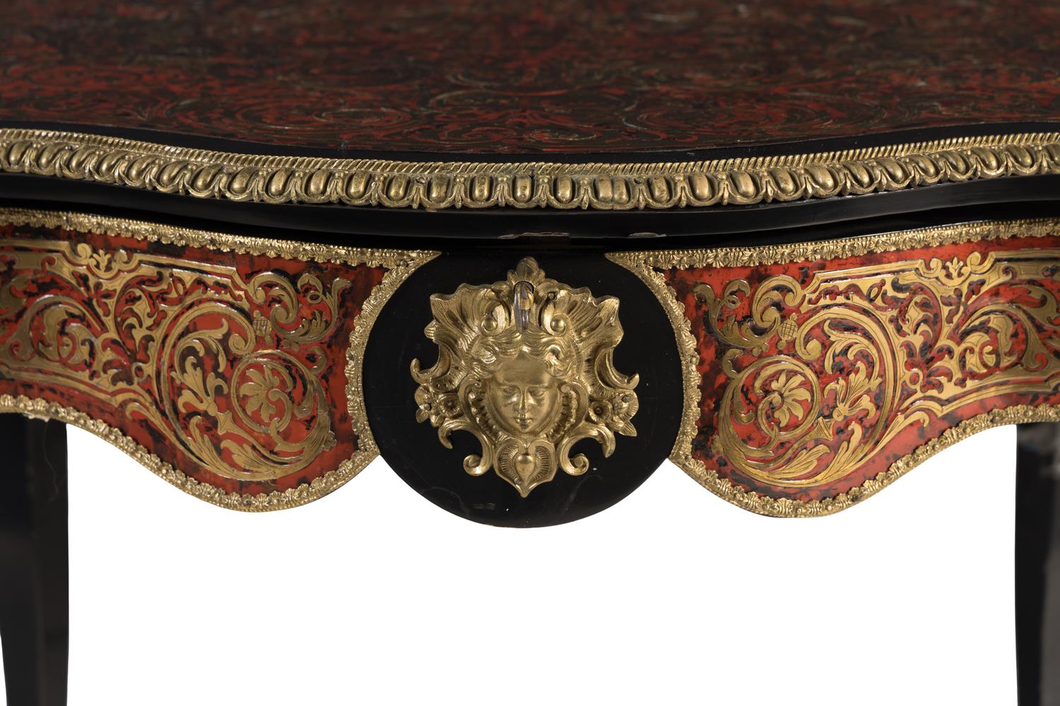 A Napoleon III Boulle Marquetry Center Table