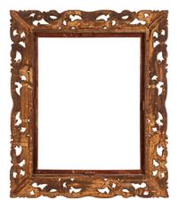 An Italian Baroque Style Giltwood Mirror Frame or Picture Frame