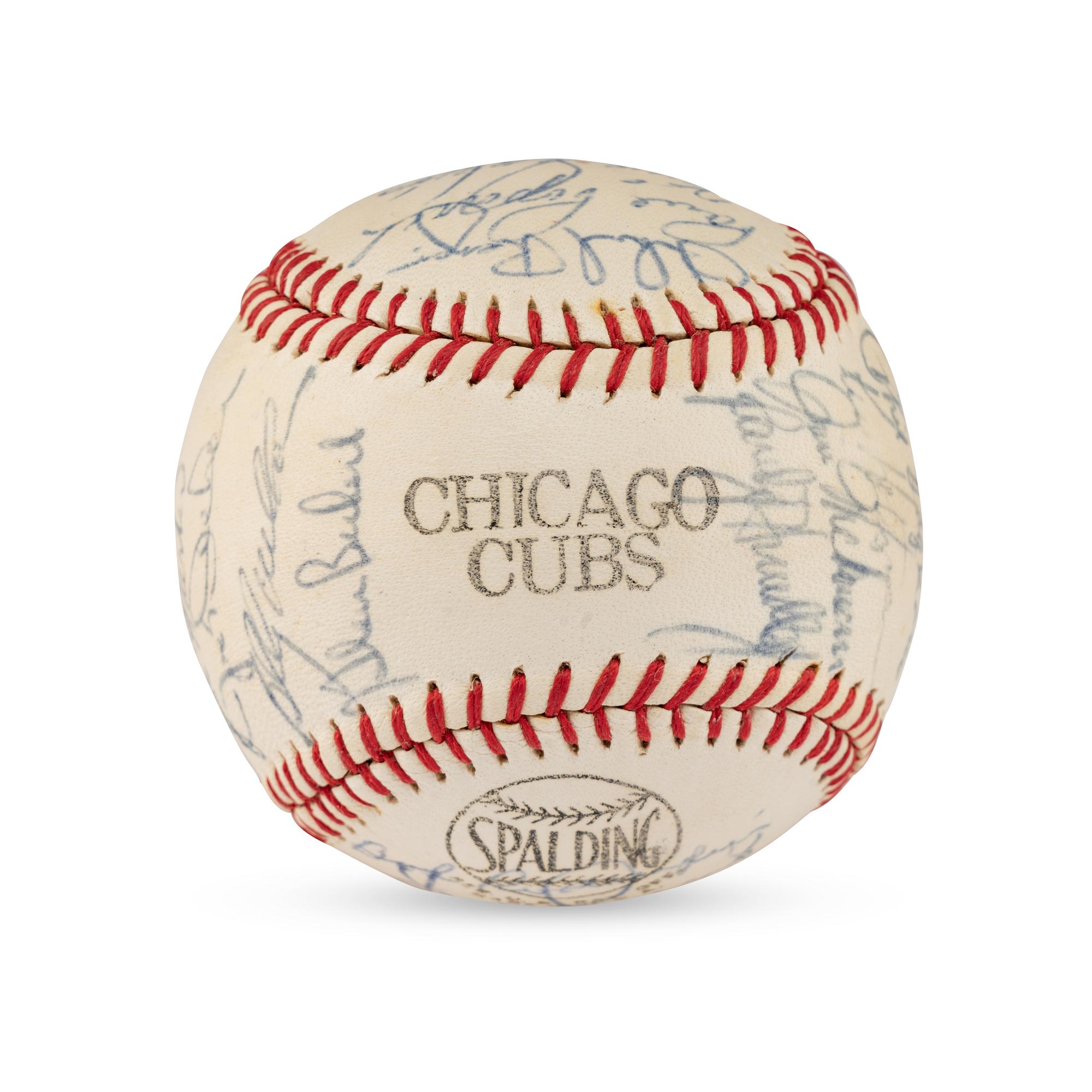 A 1969-70 Chicago Cubs Team Signed Autograph Baseball