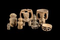 Seven Chiriqui Stone Figures