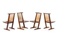 Set of Eight Conoid Dining Chairs, 1976 and 1978