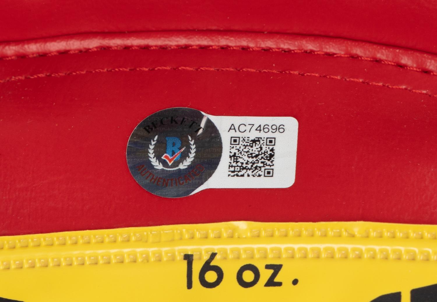 A Set of Muhammad Ali and Joe Frazier Signed Autograph Boxing Gloves (Beckett Authentication Services Letter),