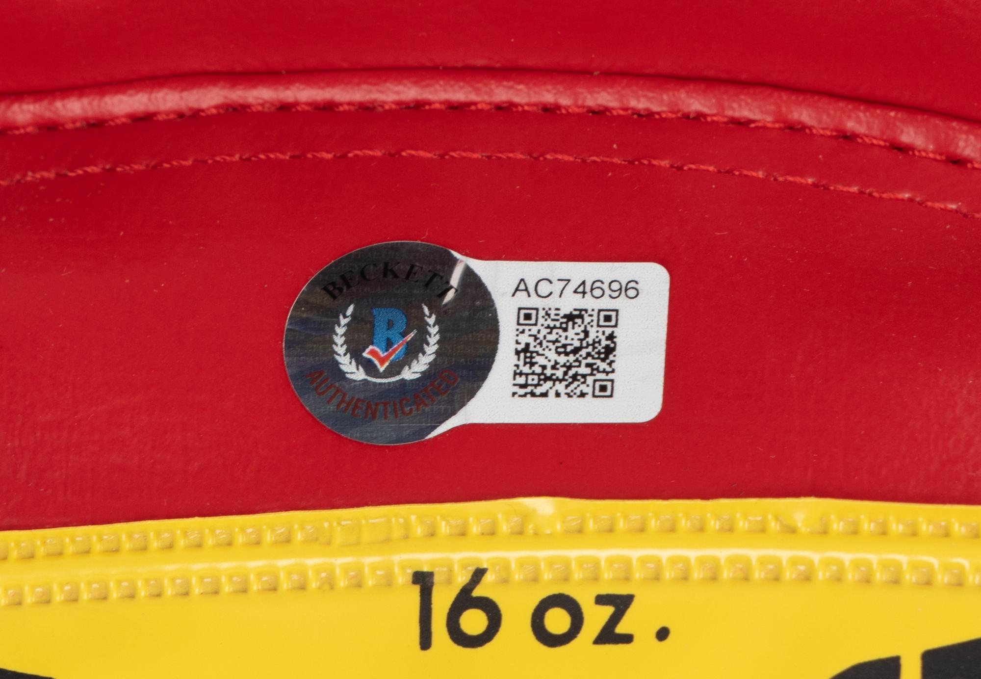 A Set of Muhammad Ali and Joe Frazier Signed Autograph Boxing Gloves (Beckett Authentication Services Letter),