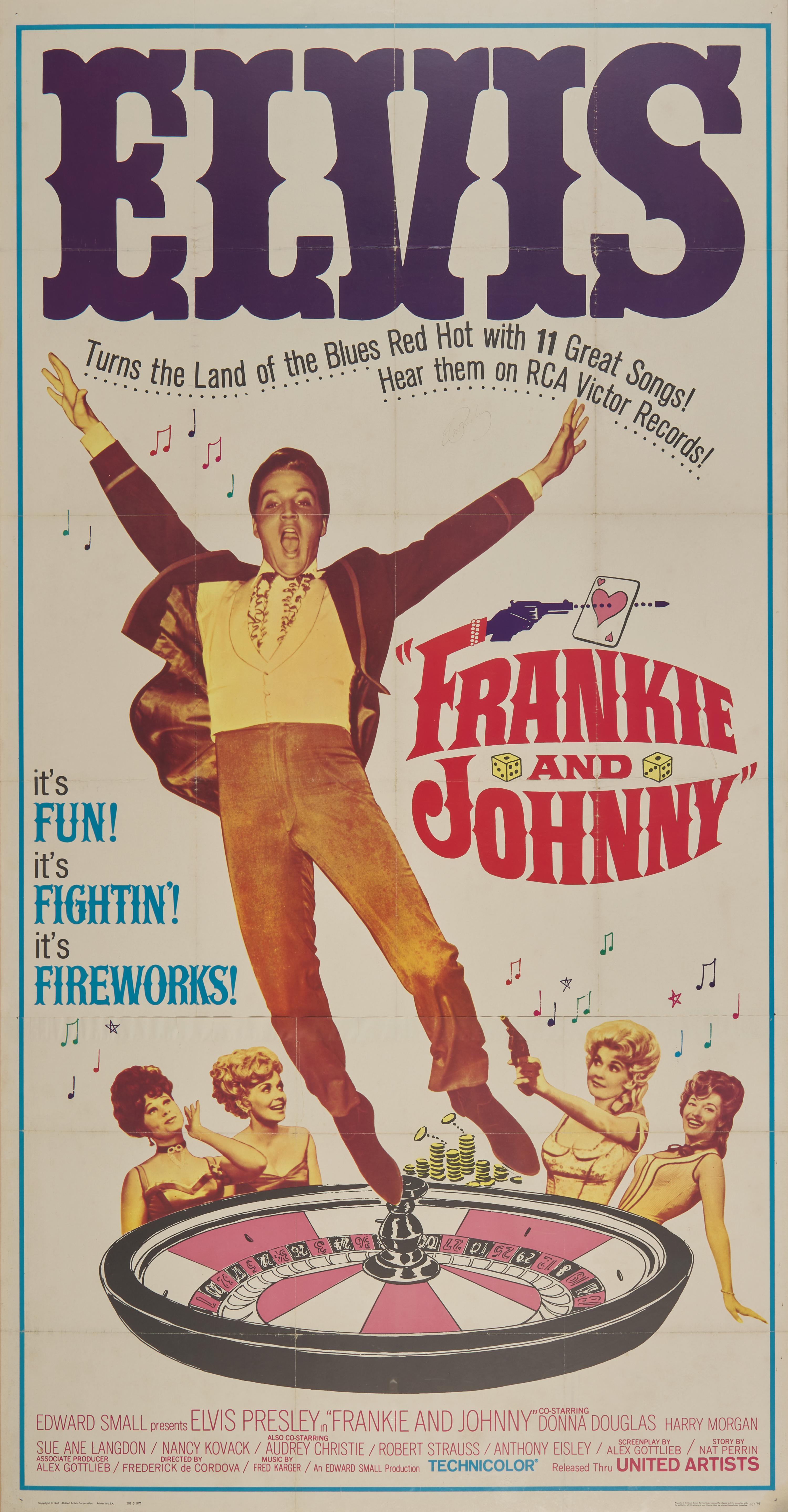 [Presley, Elvis] Signed Frankie and Johnny Poster