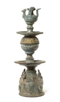 A Green Glazed Pottery Model — HAN DYNASTY