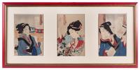 Tsukioka Yoshitoshi, (1839-1892), Enjoying Herself, Looks Heavy and Disagreeing from the series Thirty-Two Aspects of Customs and Manne