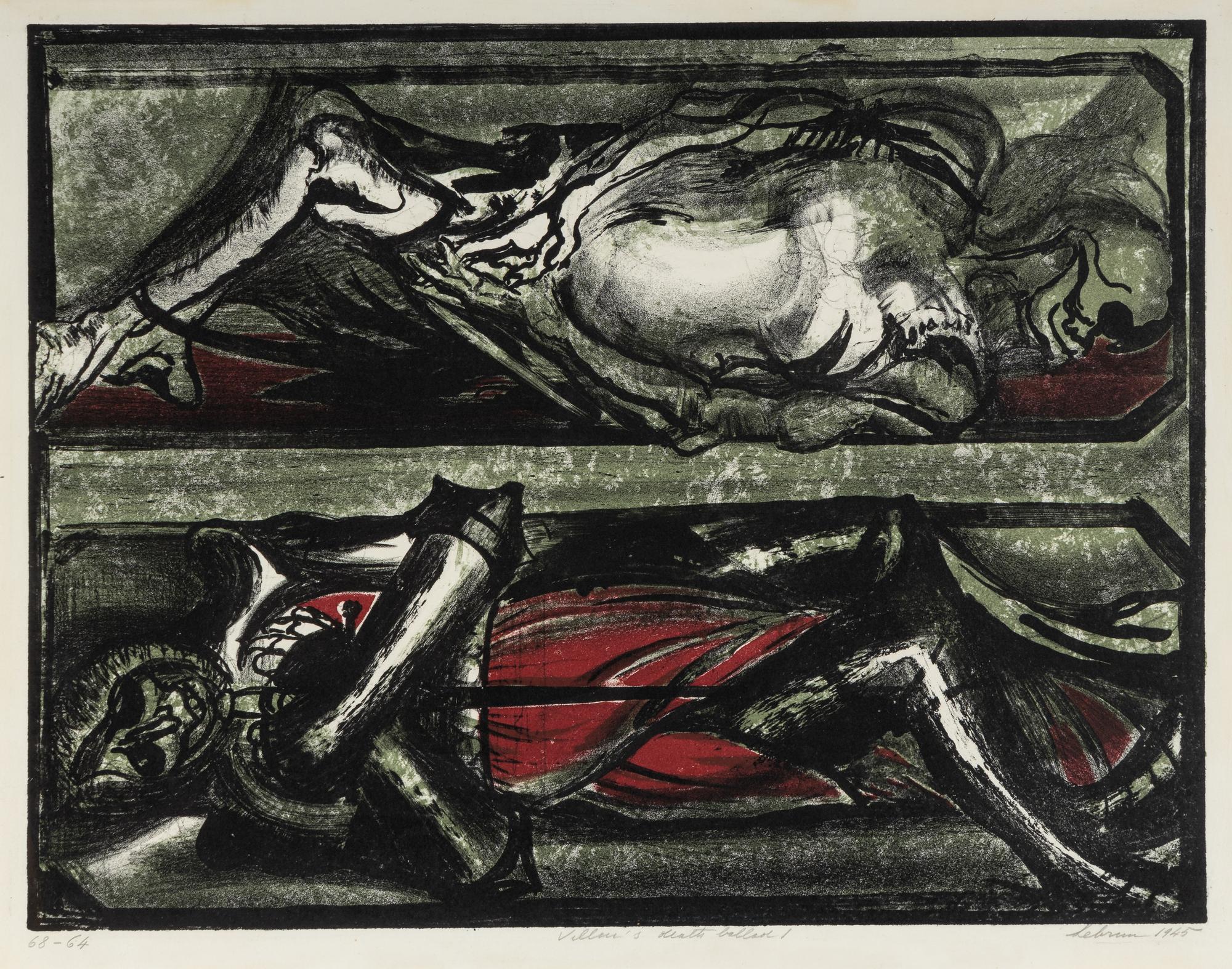 Rain of Ashes and Villain’s Death Ballad I (two works), 1945