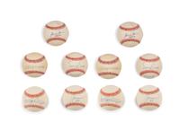 A Group of Chicago Cubs Hall of Fame Signed Autograph Baseballs (Beckett Authentication Services)